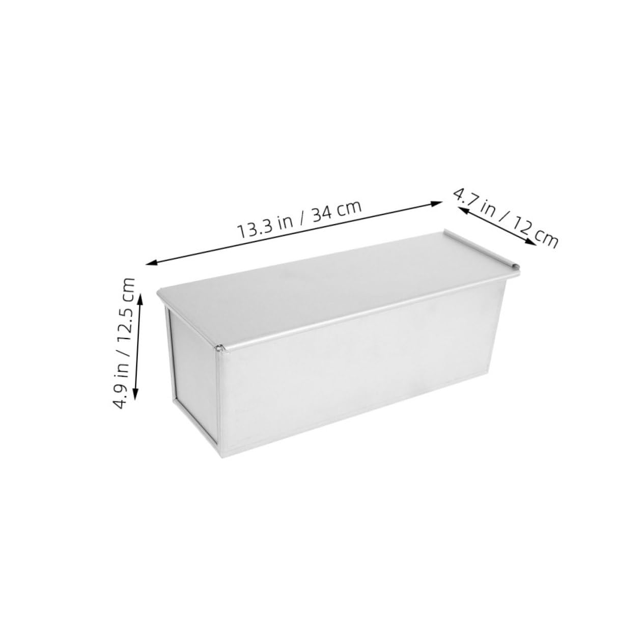 ULTECHNOVO Toastkasten aus Aluminiumlegierung Antihaftbeschichtet Backform mit Deckel für Toastbrot Backzubehör Küchenform