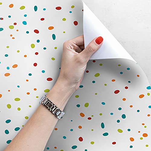 Papier peint points Coloray 250x104cm pour décoration de meuble de chambre - 4