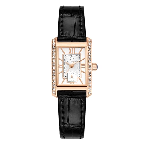 Image of Carlington Aura Series Analog Women Wrist Watches with Premium Leather Belt Strap | Premium Fashion Watches for Ladies | CT - 204