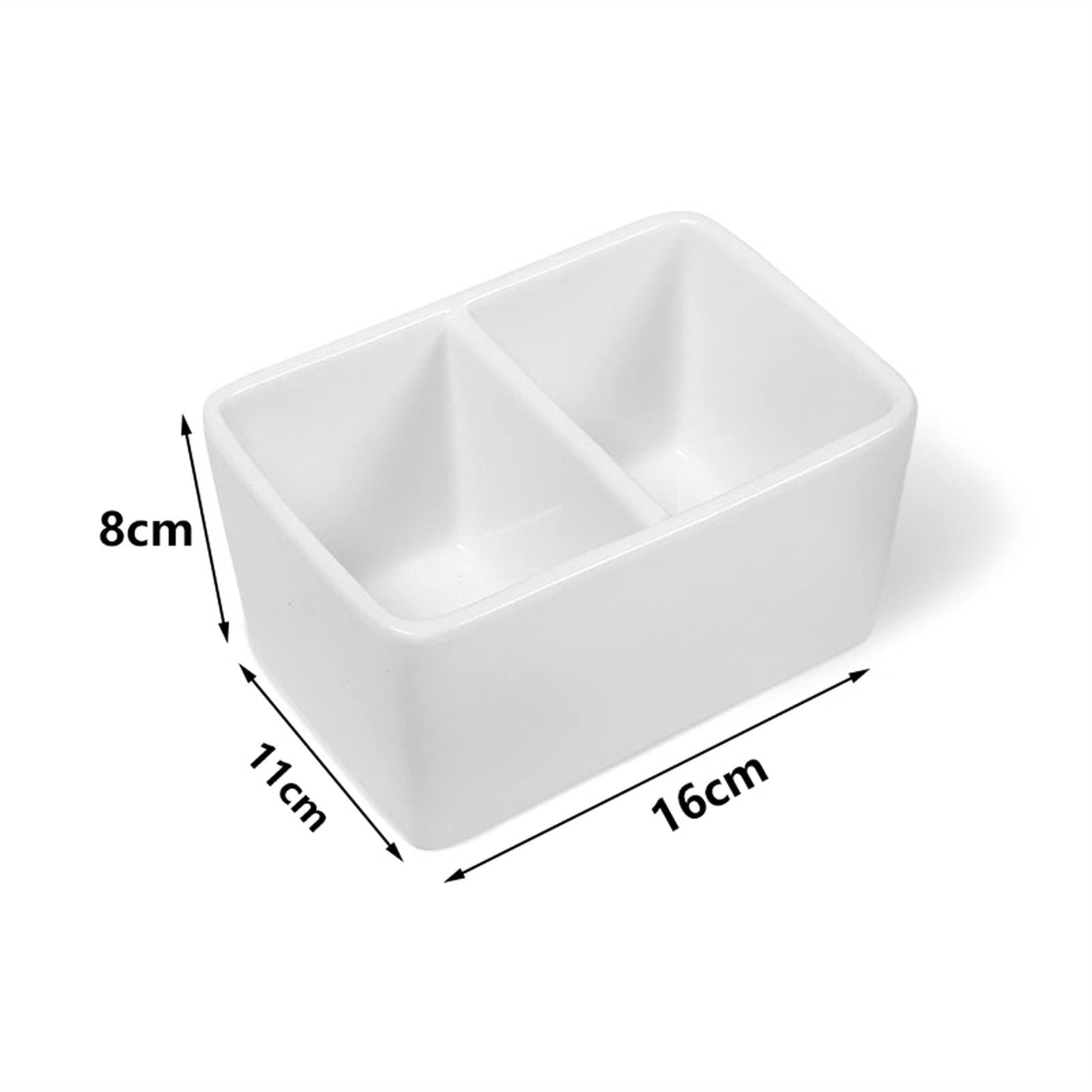 paleta akwarelowapalette Biała paleta farb Miska do mycia pędzli, paleta farb, głębokie naczynie (rozmiar: 16x11x8cm)