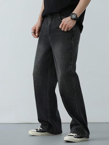 Image of KOTTY Men Mid Rise Relaxed Jeans