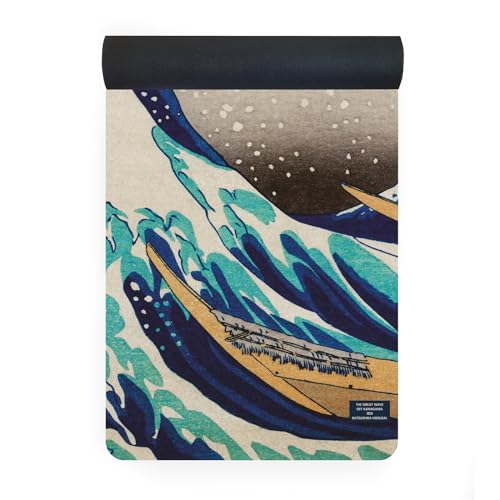 Tapis de yoga en microfibre de daim 4mm motif arbre naturel pour hot yoga