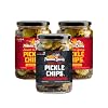 Famous Daves Pickle Variety Bundle - 2 pck Sweet n Spicy Pickle Chips & 1 pck Devils Spit Pickle Chips 72 oz.