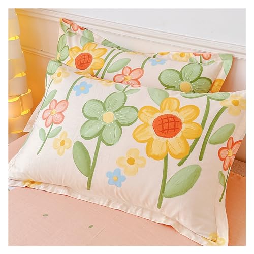 Housse de couette 4 pièces en coton avec fermeture éclair toutes saisons