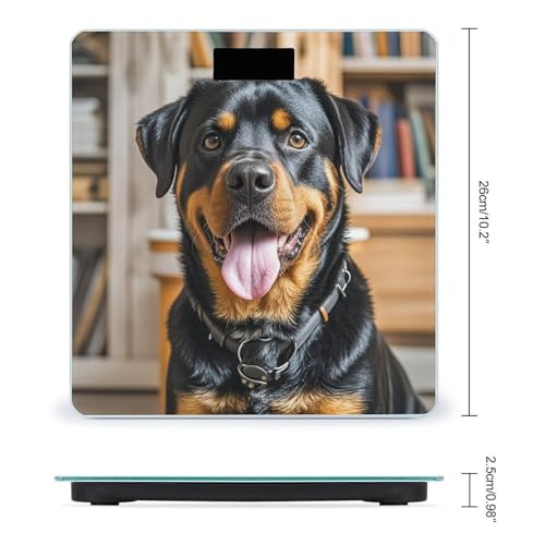 Báscula digital de baño con pantalla LCD y vidrio templado miniatura 2