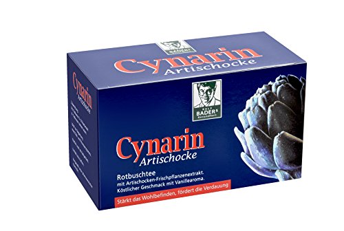 BADERs de la pharmacie. Cynarin Artischocke. Thé rooibos cynarine artichaut. Apporte du bien-être, stimule la digestion. 20 sachets.