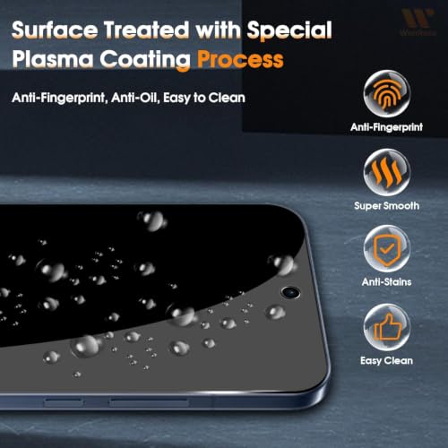 Image of Pack 1 - Privacy Tempered Glass for Motorola Edge 70 Max 5G Screen Guard Protector | 9H Hardness | Case Friendly | Anti-Spy - Installation Kit