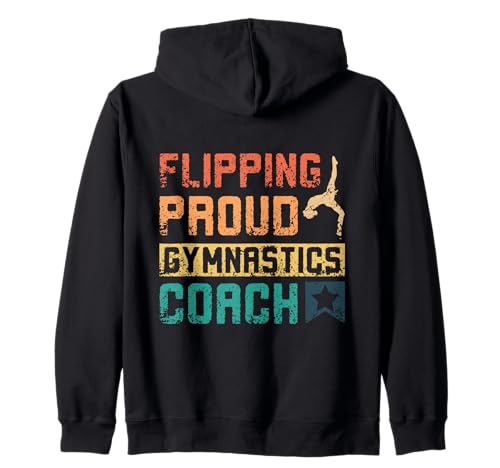 Volteando orgulloso entrenador de gimnasia Sudadera con Capucha