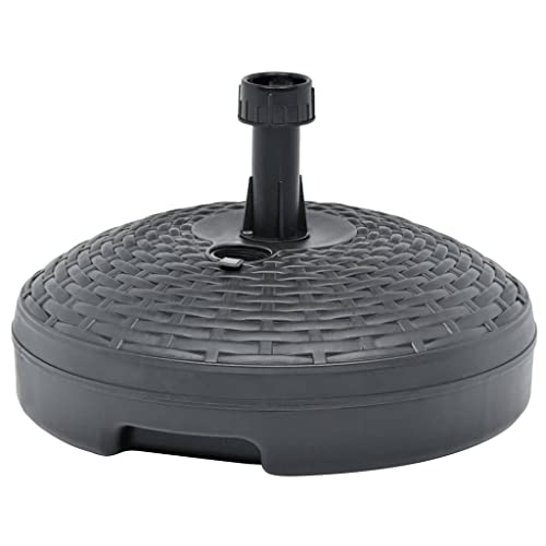 YAFF Umbrella Base Sand/Water Filled 5.3 gal Anthracite Plastic Rattan(Anthracite)