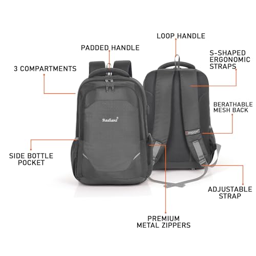Image of 19 inch /34L Large Water Resistant Laptop Backpack /Casual Backpack /Daypack /Travel Backpack /College Bag For Men /Women