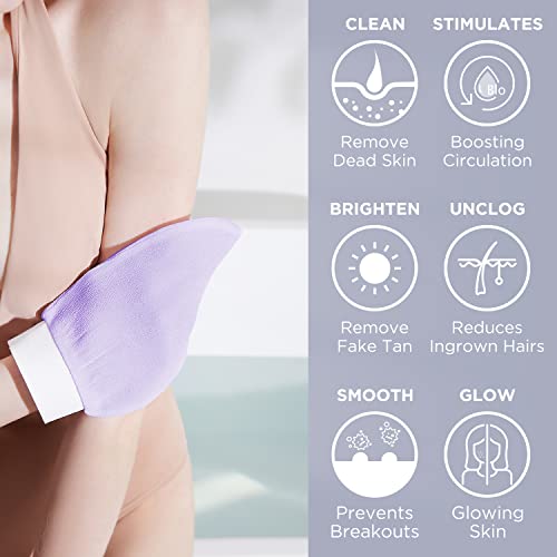 image for LOTTA Exfoliating Gloves 2Pcs Deep Exfoliation Mitt of 150D Shower Bod