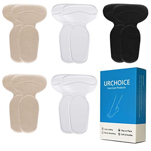 Heel Cushion Inserts - Reusable Soft Shoe Inserts & Heel Cushion Pads Self-Adhesive Foot Care Protector Grips Liners Loose Shoes - Heel Pain Relief Bunion Callus Blisters- 5 Pairs