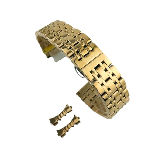 Bracelet de montre acier inoxydable en métal noble à finition arc creux