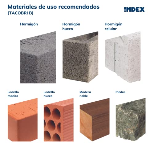 Index TACOBRIBL8 - Masonry Mount (8mm) - White, Estándar - Image 2
