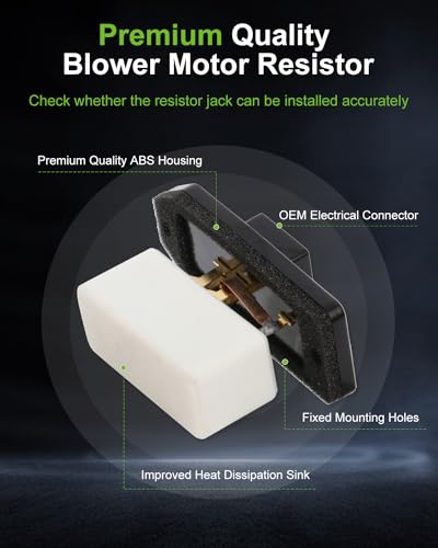 Image of Air Conditioning Heater Fan HVAC Blower Motor Resistor SCITOO Regulator fit for 1994-2008 for Dodge for Ram 1500 /1994-2006 for Dodge for Ram 2500 /1994-2006 for Dodge for Ram 3500