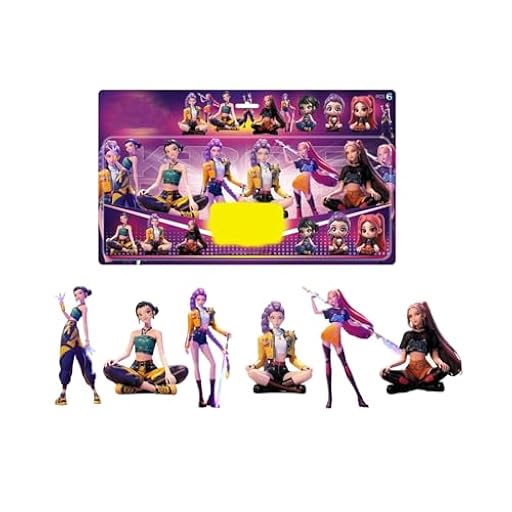 Figuras K-Pop De-Mon H-unters, 6 Unidades/Set Muñecas K-Pop De-Mon Hun-ters con Accesorios y Trajes, muñecas Rumi/Mira/Zoey para coleccionar y Regalar a los Fans (K) | Ya disponible en tu tienda friki favorita! En mundofriki.es!