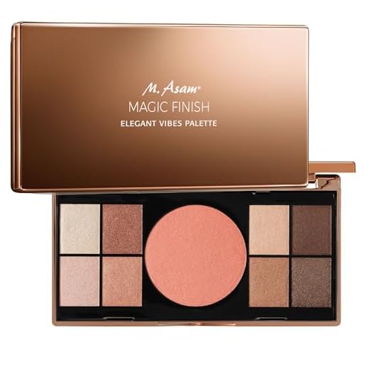 M. Asam MAGIC FINISH Volume Mascara (10ml) – Make up Mascara für perfektes Wimpern-Styling - Pflegt die Wimpern intensiv mit Monoi Butter, intensives Schwarz 6 M. Asam MAGIC FINISH Elegant Vibes Palette (8 x 0,75 g / 3 g) – Face Palette mit 8 harmonisierenden Lidschatten, einem Blush & integriertem Spiegel, vielseitige Looks, Make-up