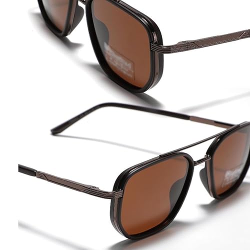 Zen Zest Sunglasses Women, Zenzest Glasses Geometric Frame for Women, Vintage Fashion Double Bridge Metal Eyewears2