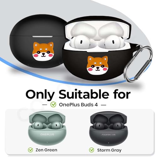 Image of Silicone Case Cover Compatible for OnePlus Buds 4 (Sticker Shiba)