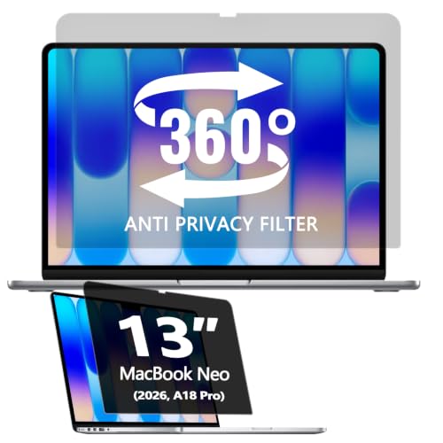 Image of 360 Privacy Screen Protector Compatible for 2026 MacBook Neo 13'' | A18 Pro Chip A3404;Anti Fingerprint /Anti Blue Light /Anti Glare