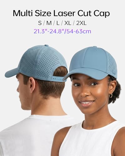 Image of Zylioo Oversize XXL Baseball Mesh Cap,Extra Large Laser Cut Cap,L M S Trucker Hat,Quick Dry Summer Cooling Golf Cap