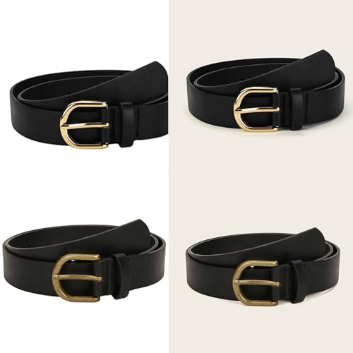 Black Waist Belt Vintage Enthusiasts Adjustable PU Waist Belt Woman Dresses Skirt Coat Waistband Pin Buckl2