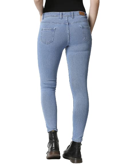 Image of HIGH Star Women Blue Slim-Fit Stretchable Jeans