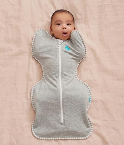 Image of Love to Dream Swaddle UP, Baby Sleep Sack, Self-Soothing Swaddles for Newborns, Improves Sleep, Secure Fit Helps Calm Startle Reflex, Newborn Essentials for Baby, Tiny 4.4lbs, Gray