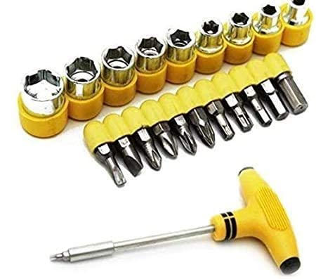 See full amazon price history chart for NOBILEA 24 pcs T Shape Screwdriver Set Batch Head Ratchet Pawl Socket Spanner Hand Tools NOBILEA 24 pcs T Shape Screwdriver Set Batch Head Ratchet Pawl Socket Spanner Hand Tools (B09QJV9RQ8) Amazon Price History, Amazon Price Tracker