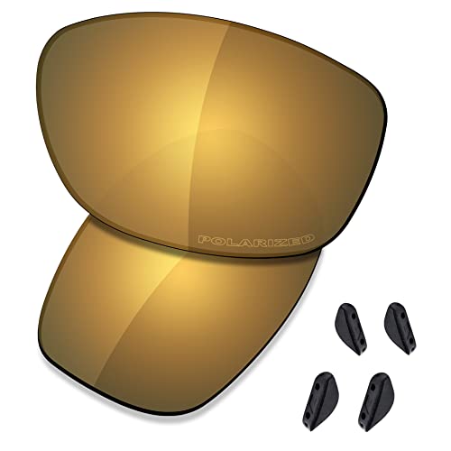 Verres Oakley Pit Bull polarisés anti-reflet Saucer High Definition Bronze Gold pour OO9161 AF