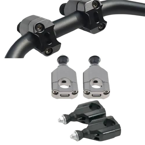 Abrazaderas de aluminio 28 mm para manillar de motocicleta 2