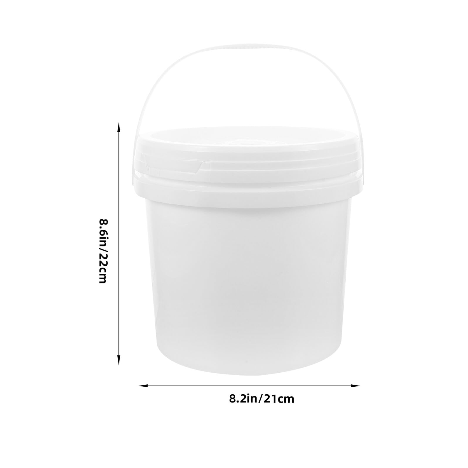 DECHOUS Contenitore per Salviette Igienizzanti Ricaricabile 5l in Plastica Bianco, Leggero e Riutilizzabile, per Ristorante e Auto