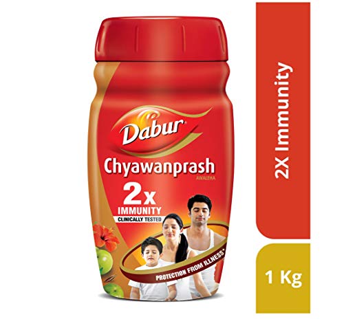 Image of Dabur Chyawanprash 2X Immunity - 1kg & Dabur Ayurvedic Shilajit Gold Capsules - Pack of 20 Pieces (With Kesar)