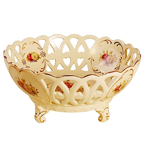 Corbeille Fruit Coupe a Fruit Bol à fruits, Counter Fruit Basket Style Nordic Bols de portion, bol de service de la salade en céramique, support de fruits for fruits Snacks panier à fruit Porte fruits Cover