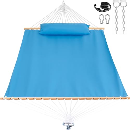 Image of Lazy Daze 12 FT Sunbrella Fabric Hammock, Non-Fading Double Outdoor Hammock