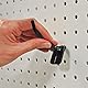Azar 800002-B Lexan Stecktafel-Haken, 5,1 cm, Schwarz, 50 Stück