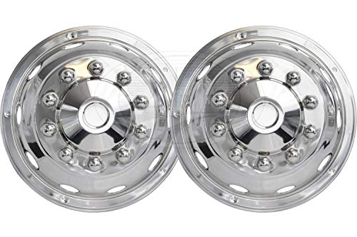 Eagle Flight Stainless Steel Wheel Simulators with Over Lug Mounting (Type F) for Ford '92-'05 E350 & E450 with 16