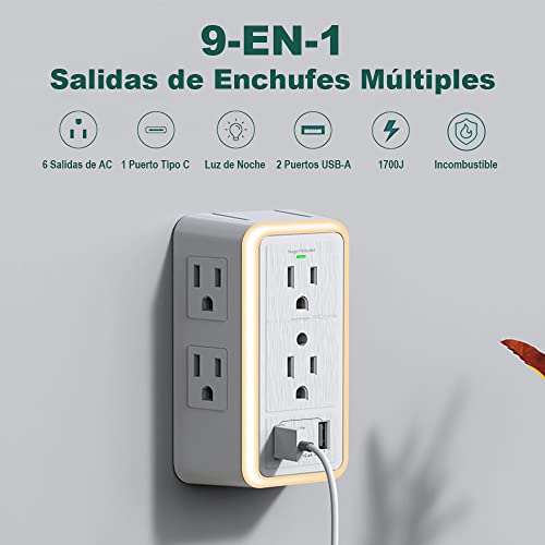 Electricidad, Tools multicontactos electricos Marca Free wolf (2)