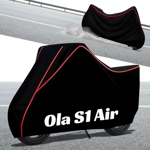 Image of Stylish Water Resistant Scooty Body Cover Compatible with Ola S1 Air & All Models | UV Protection, Dustproof, Heat Resistant, Two Wheeler | New All Weather Protection, Dust & Rain
