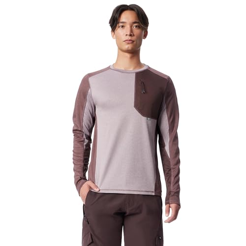 Men's Outer Performance Long Sleeve Crew Neck Qucik Dry Knit Pullover Standard
