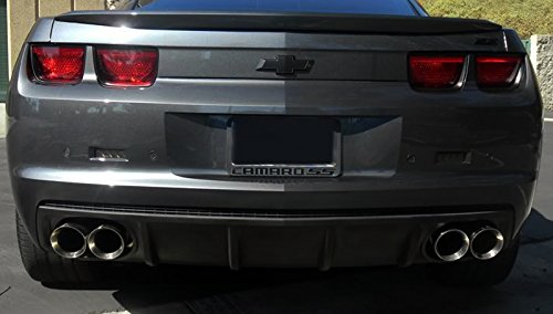 Dual 4" Quad Staggered Stainless Steel Exhaust Tips For Chevy Camaro 2010-2012 #TOP4