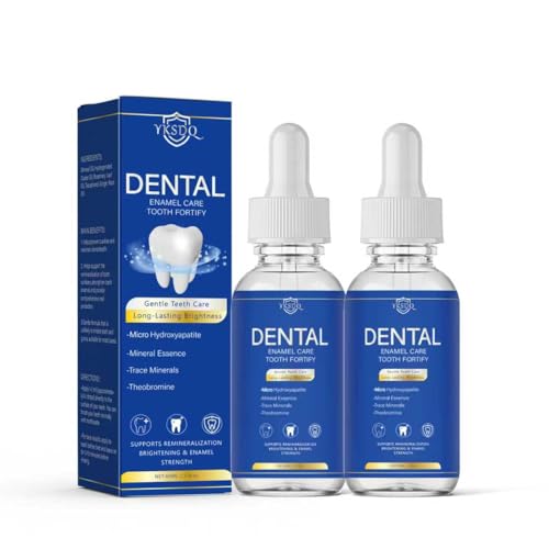 Advanced Enamel Repair Liquid to Support Cavity Repair & Remineralization, Strengthens Teeth and Helps Shield Against Early Cavities, Transparent Daily Dental Care Solution (2 Pack)