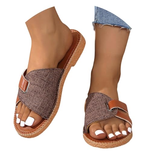 Pantoufles d'été en cuir souple de qualité supérieure
