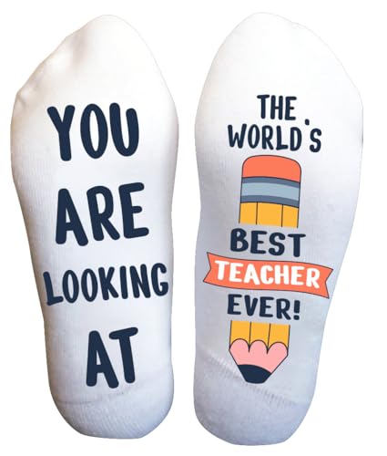 School Principal Off Duty Socks for Men and Women Teacher Funny Gifts