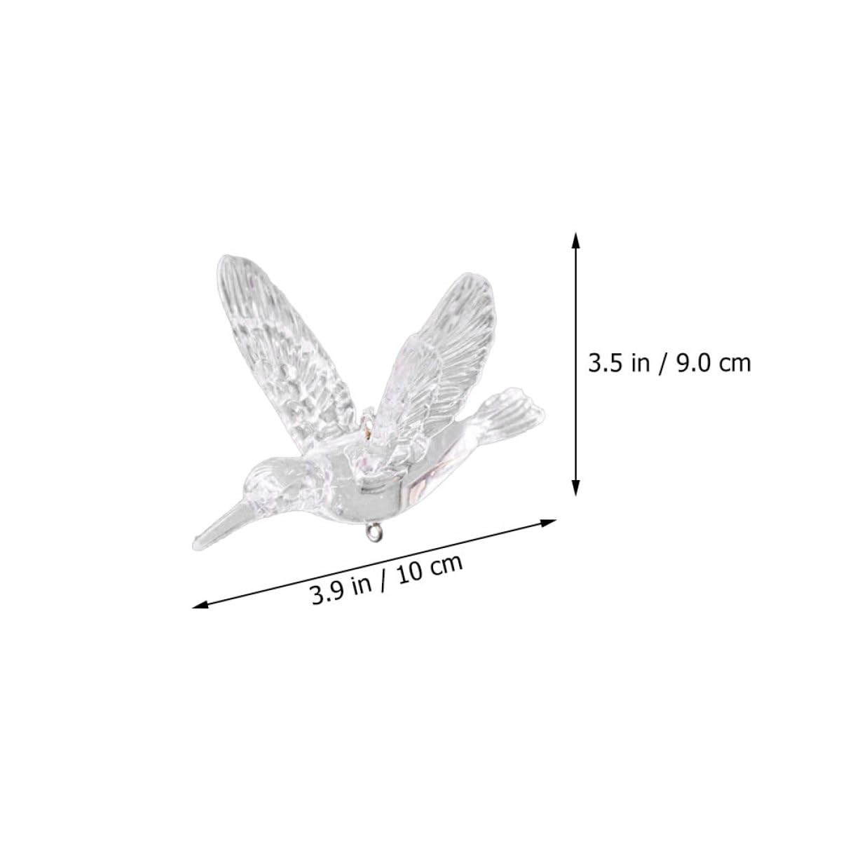 Levemolo 20 Stück Transparente Acryl Hängedekoration 10cm Fliegende Vogel Ornamente für Hochzeit Fenster Wohnraum Leichte Deckenanhänger