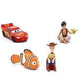 CONTENU & DÉTAIL - tonies Collection Héros Disney avec 4 personnages Tonie : Toy Story, Cars, Aladdin & Nemo, à utiliser avec la Toniebox (vendue séparément). 10003085.