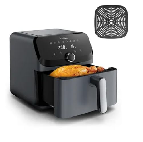 Moulinex Easy Fry Mega, Freidora de aire, capacidad extragrande 7,5 L, 8 programas preestablecidos, tamaño compacto, EZ855BF0