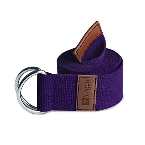 Yogan Yoga Belt/Yoga Strap, Royal Purple - Image 3