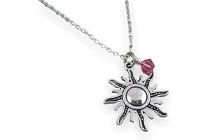 Rapunzel Inspired Sun Charm Necklace - Embrace Tangled Adventure in Style