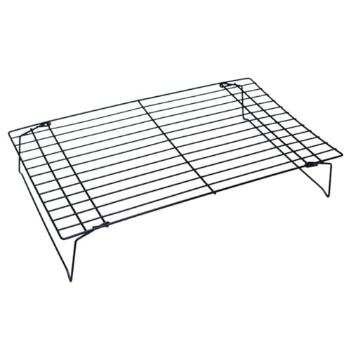 AMUSLESUR Rejilla para Enfriar Pan de Metal Resistente Diseño Ventilado, Rejilla para Hornear Reutilizable para Repostería y Cocina Diaria